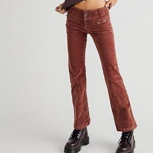 Free People Hit Back Slim Flare Pants